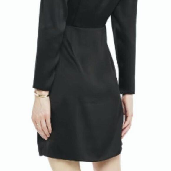 Iris and Ink Adeline wrap effect pleated dress Black size 10 - Picture 6 of 10